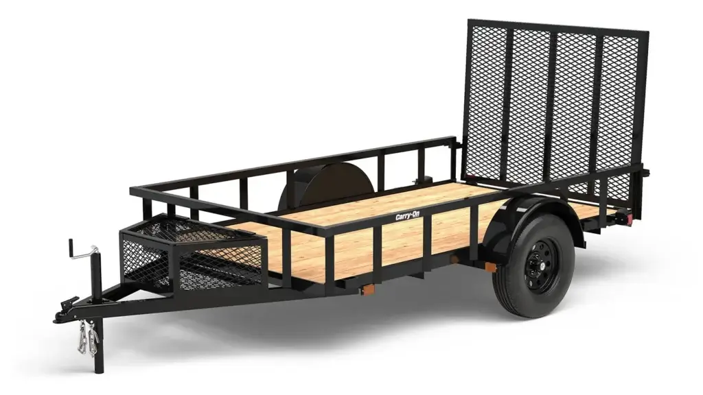 Carry-On 5.5x10 Treated Wood Floor Trailer with Pipe Top Rail