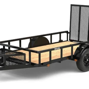 Carry-On 5.5x10 Treated Wood Floor Trailer with Pipe Top Rail