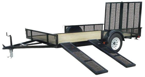 Carry-On 7x12 Treated Wood Floor Trailer with Side Mount Ramps