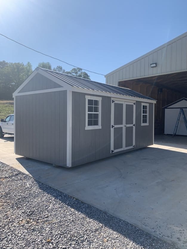 Wood Building Side Utility Shed