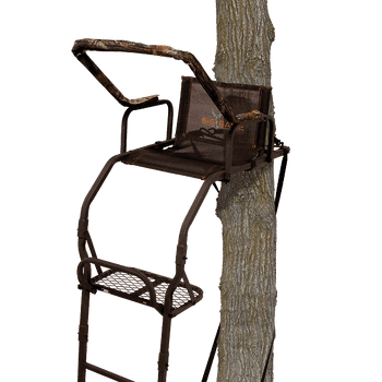 Big Game BGM_LS3811 Warrior DXT Ladderstand, 17' Ladderstand, FlexTek Seat, Padded Shooting Rail & Armrests, Footrest