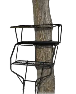 Big Game BGM_LS4860 Gaurdian XLT Ladderstand, 18' Two_Person Ladderstand, Flex_Tek Seat