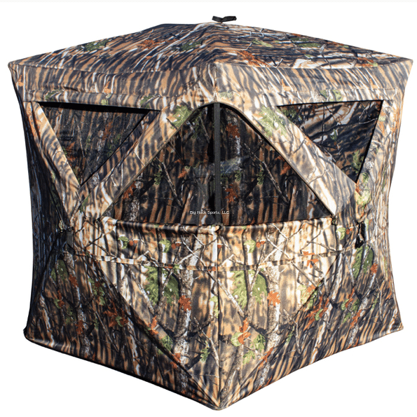 HQ Outfitters HQ_Blind_HB1 Hub Blind, 58" x 58" x 67" Height, Customizable Full Corner Windows, Backpack Carry Bag.