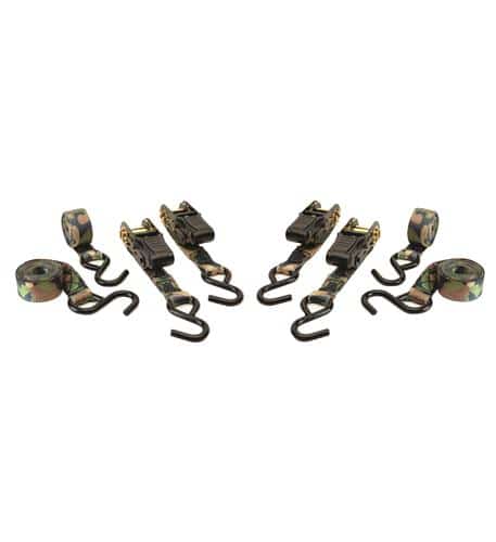 HME HME_RS_4PK Camoufage Ratchet Tie Down_4Pk