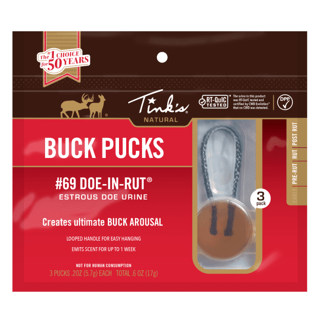 TINKS W6340 #69 BUCK PUCKS SCENT HANGERS PACK