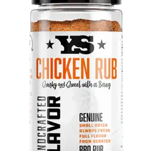 YODER SMOKERS 1080-03 YS, Rub, Chicken, 14 oz
