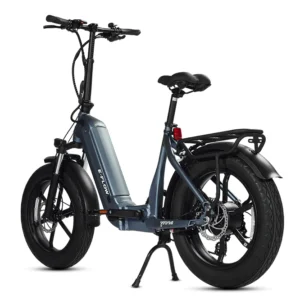 E-Flow Folding Fat Tire E-Bike (Denim Blue)