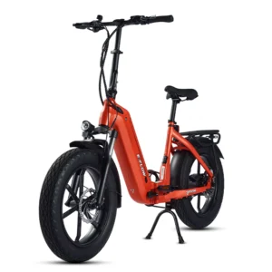 E-Flow Folding Fat Tire E-Bike (Radio Orange)