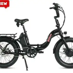 E-Urban Folding E-Bike (Black, 3-Speed)