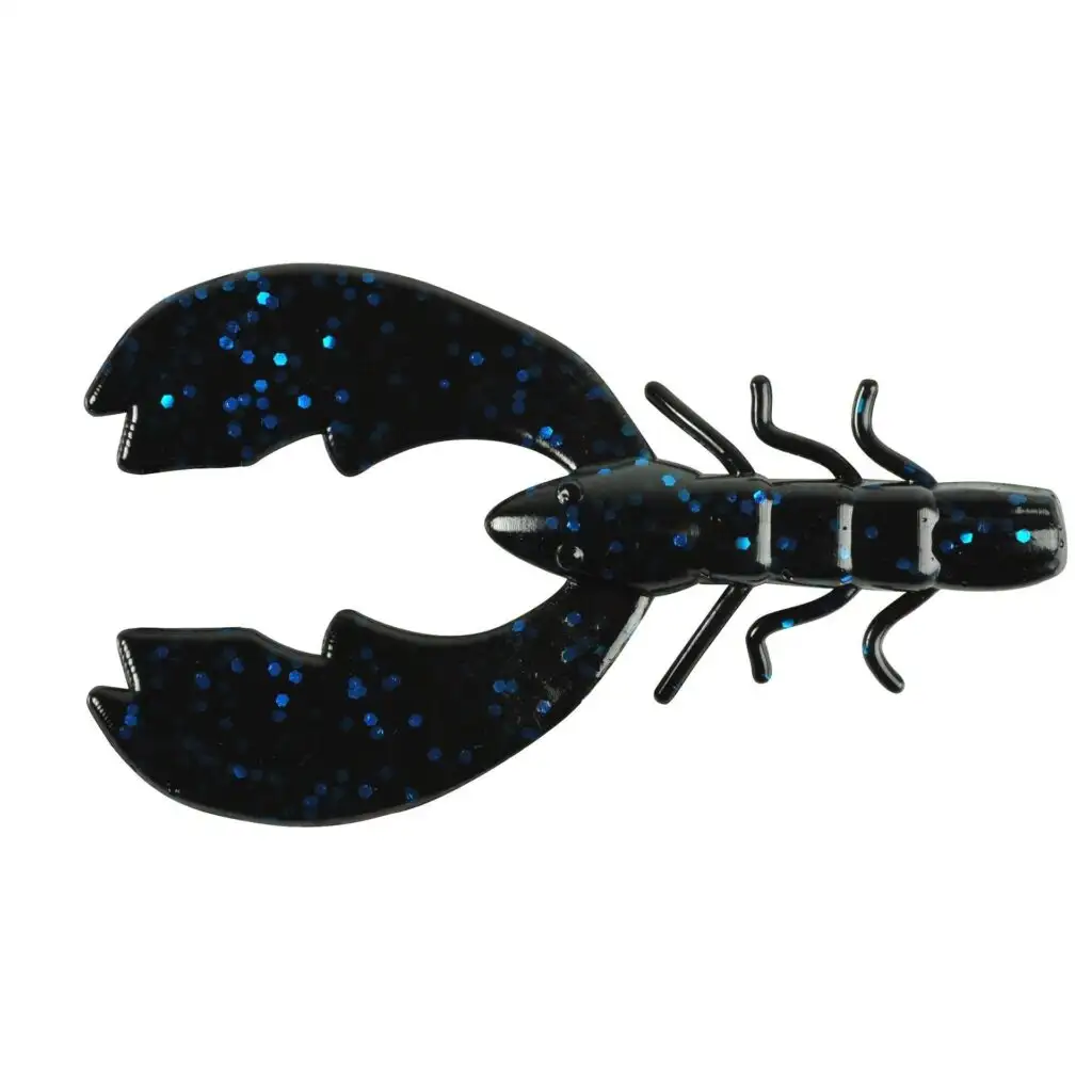 Berkley PBBCHC4-BBF PowerBait Chigger Craw/Bag/Black Blue Fleck