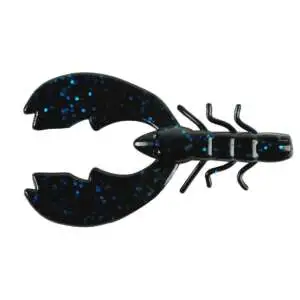 Berkley PBBCHC4-BBF PowerBait Chigger Craw/Bag/Black Blue Fleck