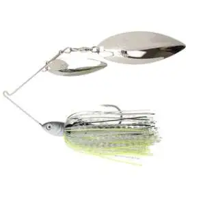 Dirty Jigs COMCSHD-38 Compact Spinnerbait; Chartreuse Shad; 3/8oz