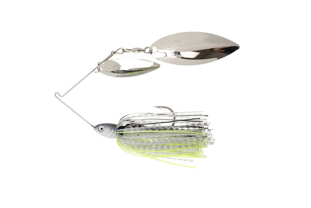 Dirty Jigs COMCSHD-38 Compact Spinnerbait; Chartreuse Shad; 3/8oz