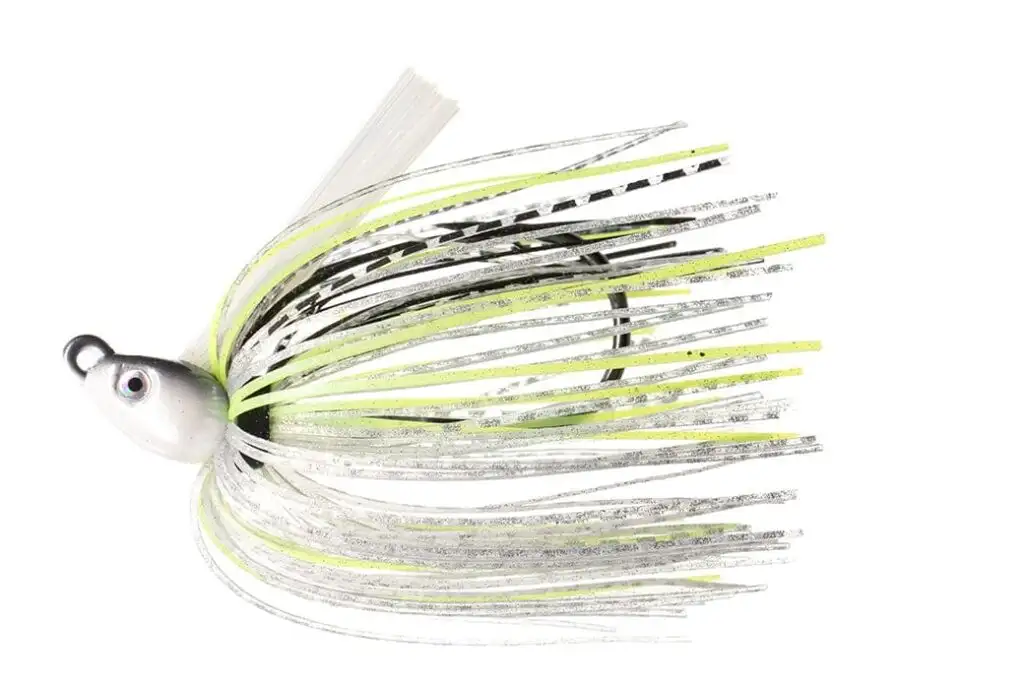 Dirty Jigs NJSJCSHD-38 No-Jack Swim Jig; Chartreuse Shad; 3/8oz