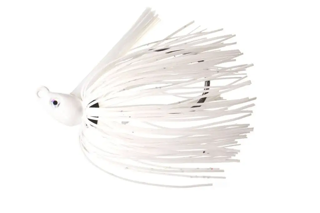 Dirty Jigs NJSJWI-38 No-Jack Swim Jig; White; 3/8oz