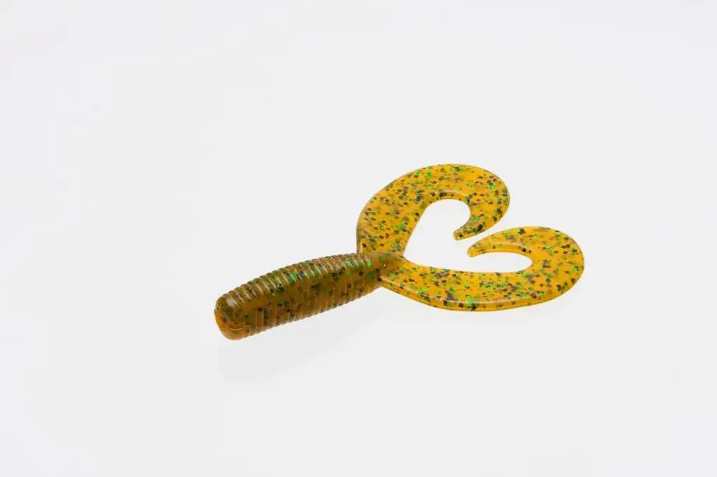 ZOOM 034-097 ZOOM Fat Albert Twin Tail 3.5" Rootbeer Pepper Green