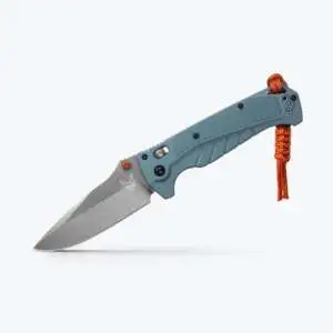 Adira™ Drop-Point Knife - Depth Blue Grivory® Handle