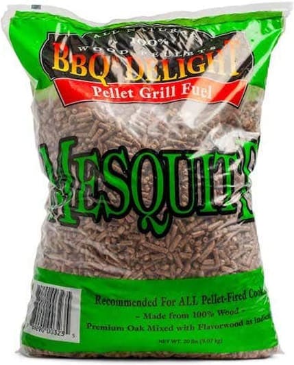 Delano 90910 BBQs Delight Mesquite Pellets  20 Lbs