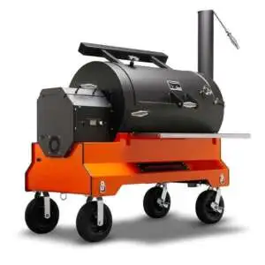 Yoder Smokers 9512O43-000 YS1500S Comp Cart (Orange) + Stainless Steel Front Shelf + 2