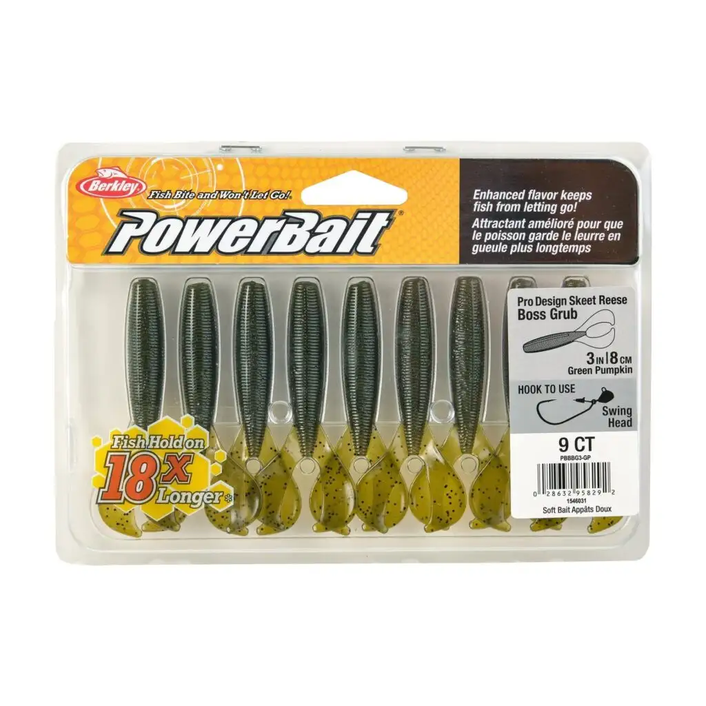 BerkleyPowerBait? The Boss Grub/Blister/Green Pumpkin