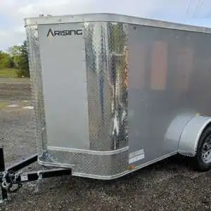 Arising Trailer 5X8 SA ENCLOSED Silver