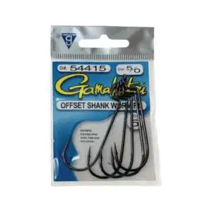 Gamakatsu 54415 Gamakatsu Nano Alpha Worm Hooks - RB Black