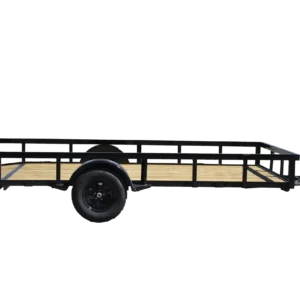 Caliber 7x14 Heavy Duty Single Axle Tube Top Utility Trailer