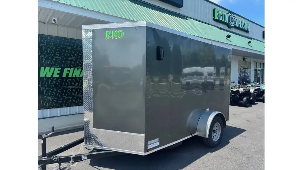 Arising ARI6x10EKOMCC - Eko Medium Charcoal Single Axle Enclosed Trailer